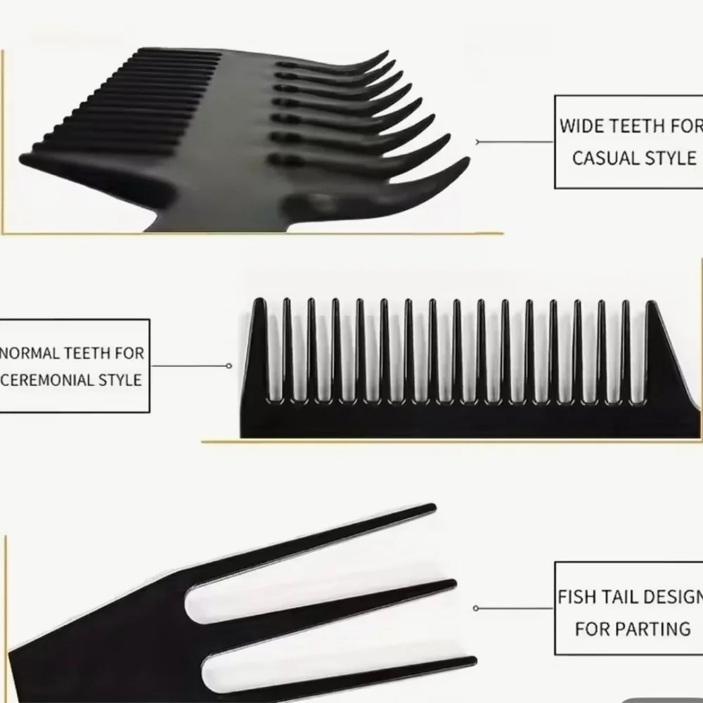 💕 $4 Bundled Black Multifunctional Styling Comb